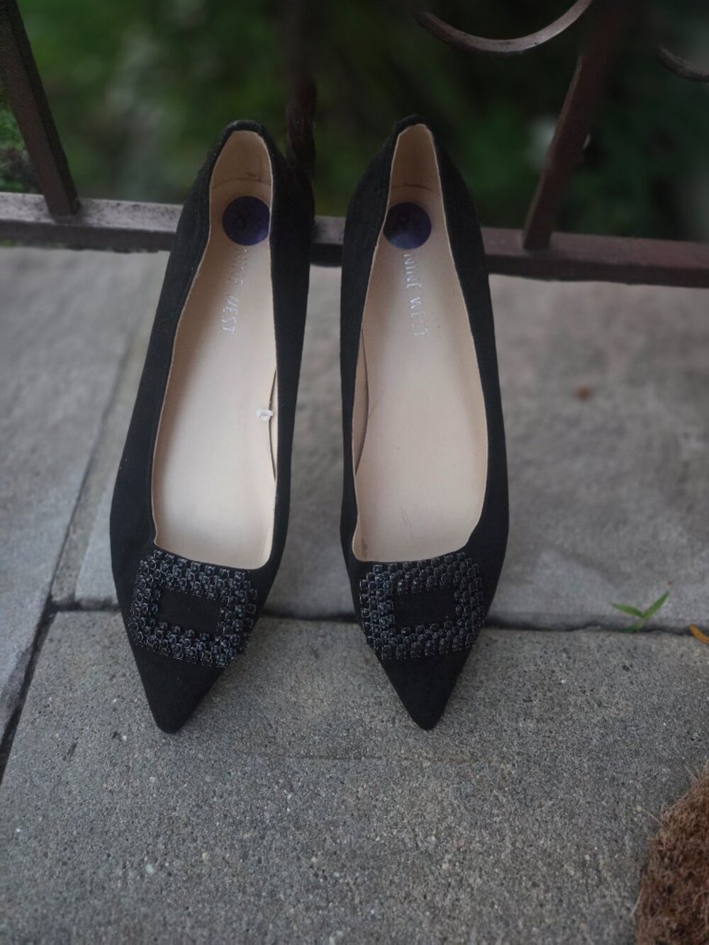 Nine West point flat - black- 8.5